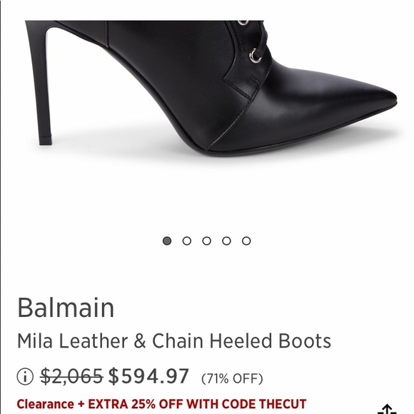 Balmain boots with chain - Picture 8 of 8